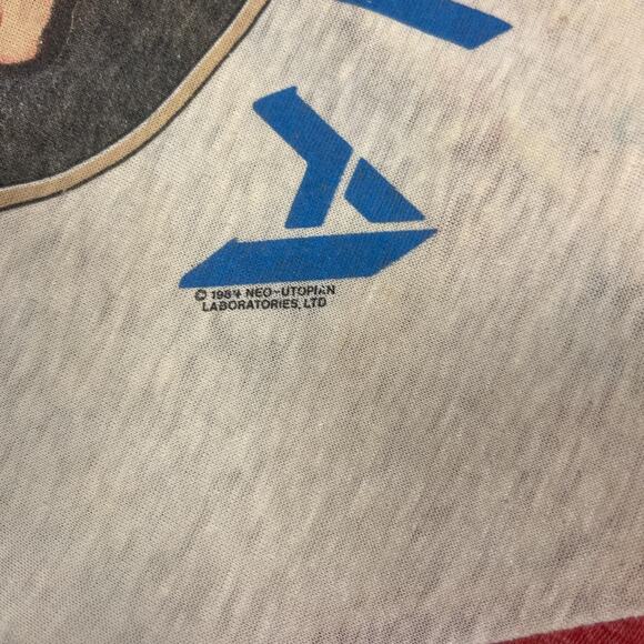 Utopia Band Todd Rundgren 1984 Oblivion Tour Raglan XL Shirt - Picture 4 of 4